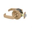 Sargent Passage Tubular Bored Lock Grade 1 with L Lever and L Rose with T Strike Satin Bronze 11U15LL10